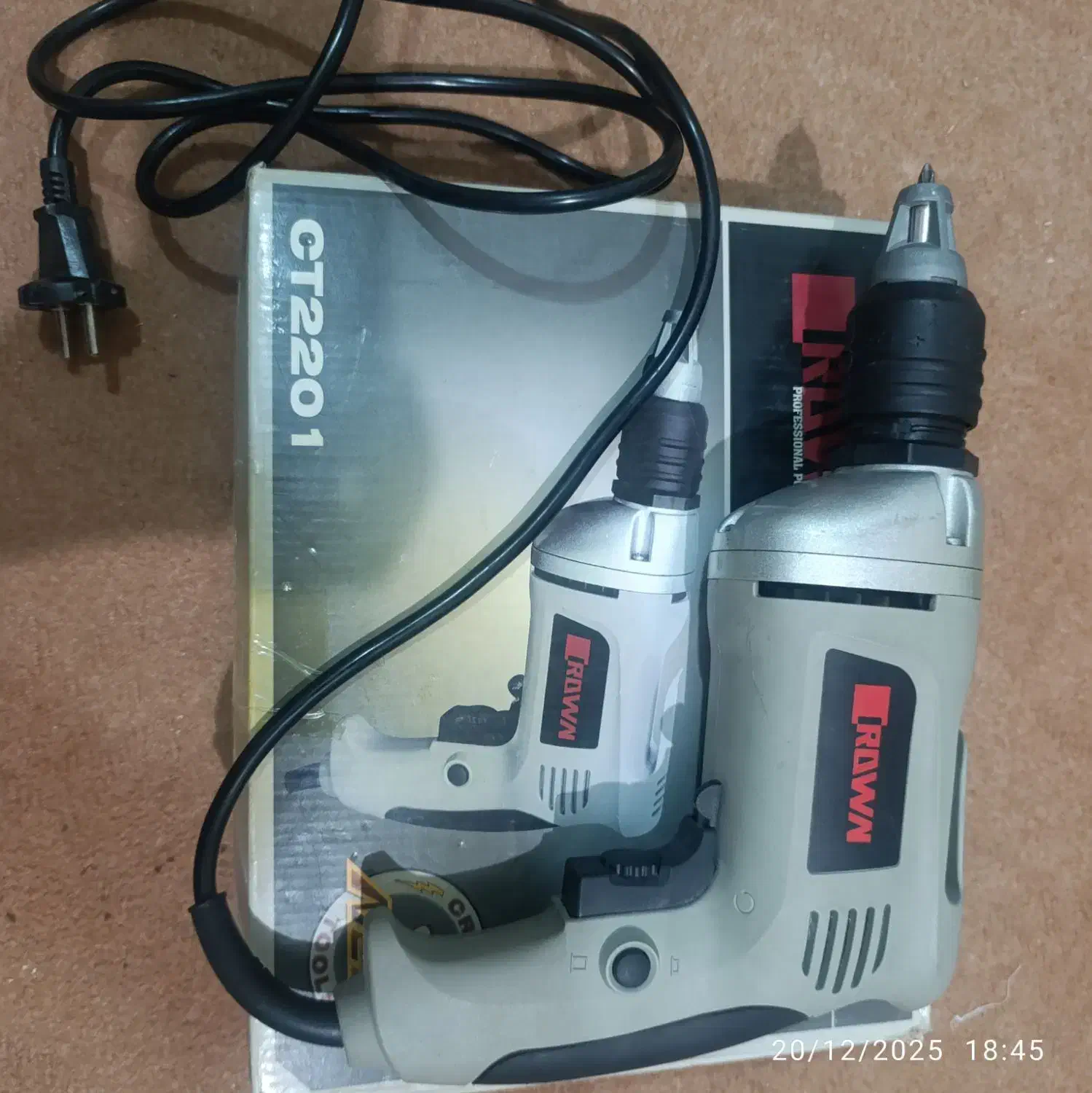 پیچ گوشتی برقی(اسکروگان) کرون|ابزارآلات|کازرون, |دیوار