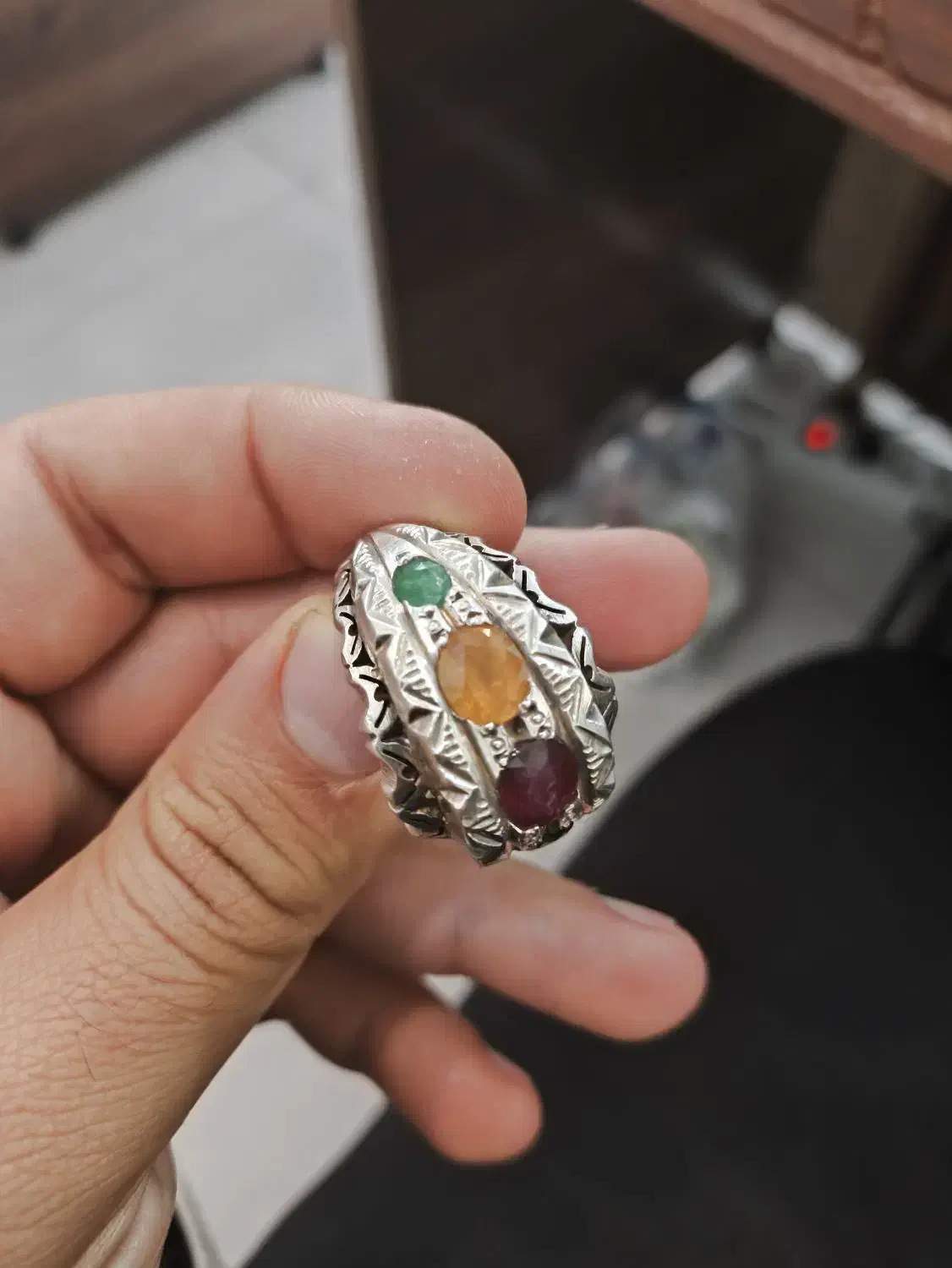 انگشتر نقره وزن سنگین|جواهرات|قم, زینبیه|دیوار