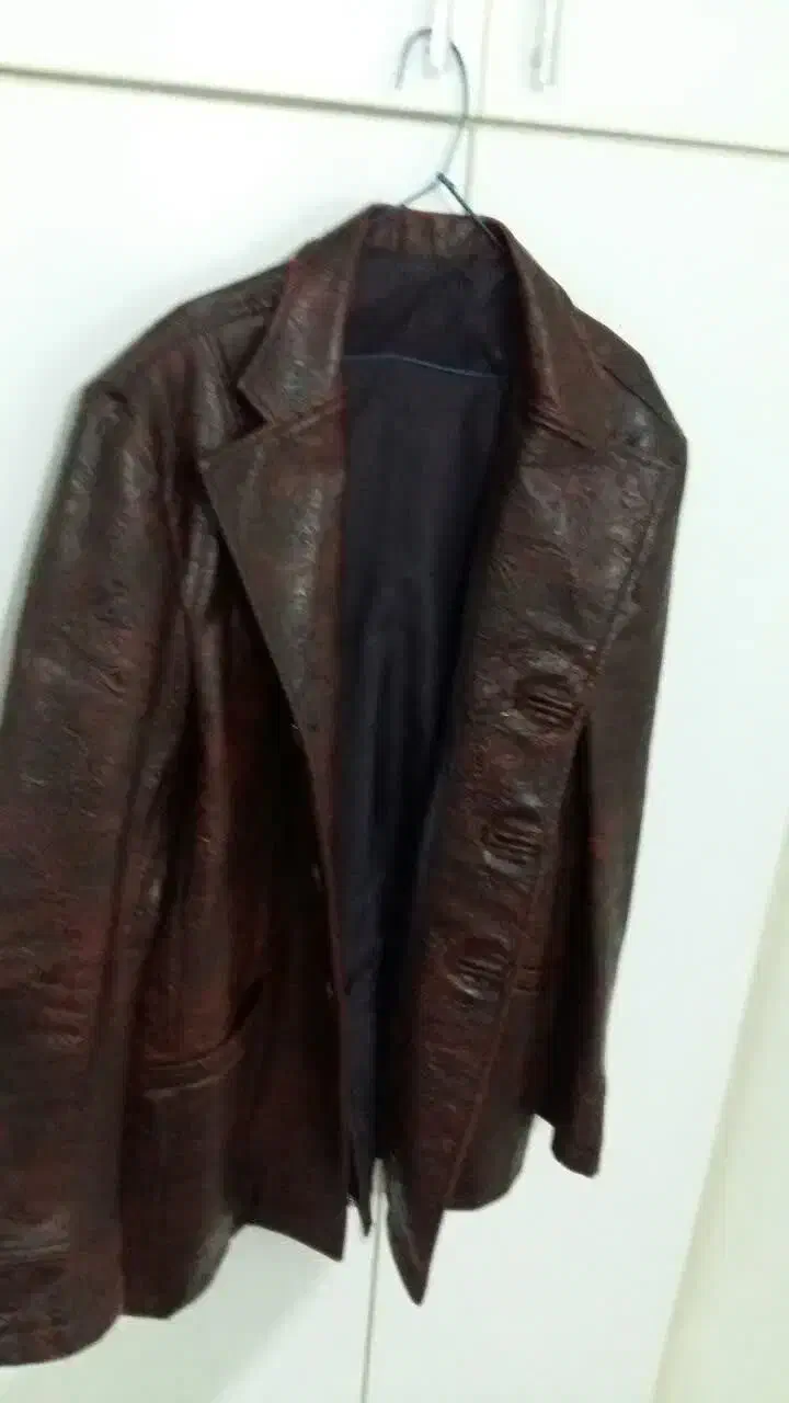 کت چرم قهوه ای|لباس|ورامین, خیر آباد|دیوار