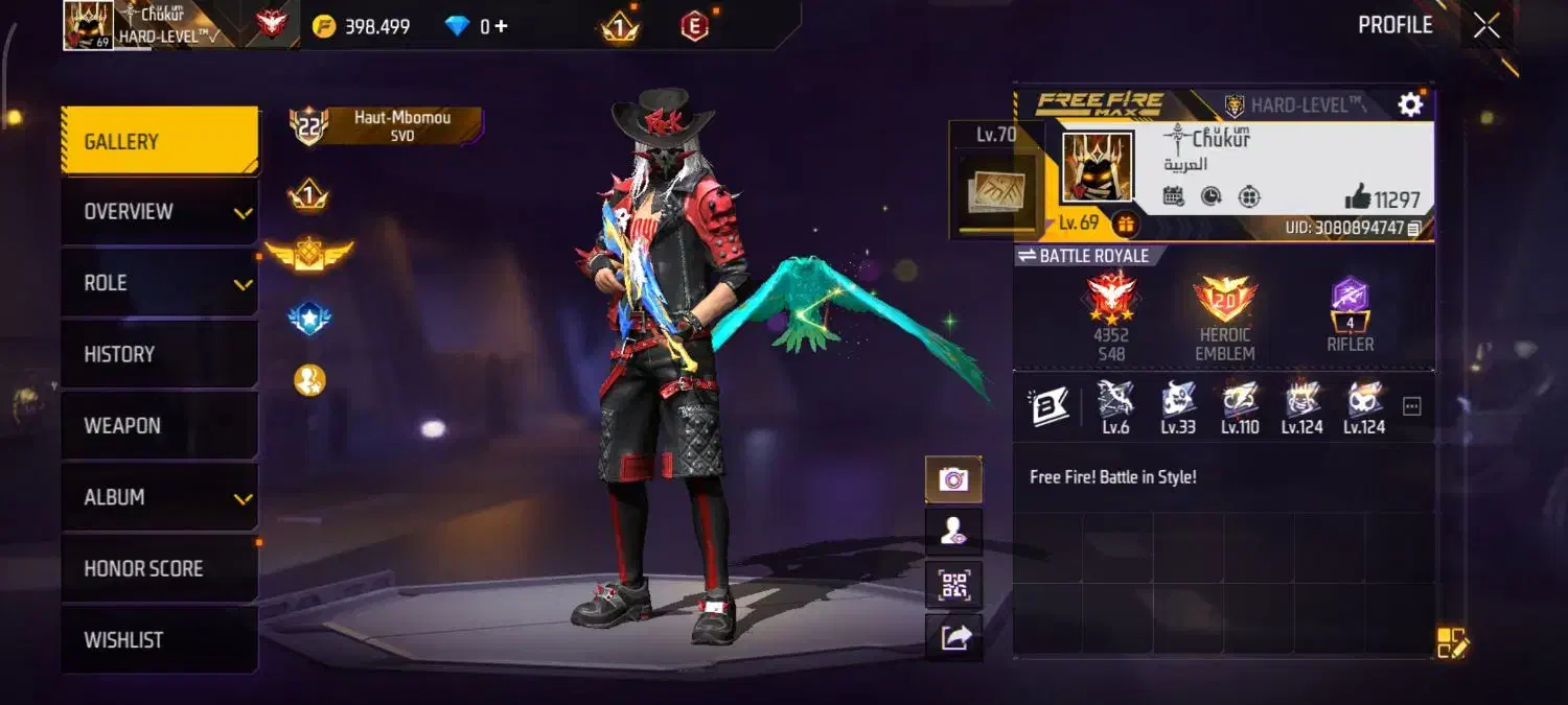 اکانت قدیمی فری فایر|کنسول، بازی ویدئویی و آنلاین|رشت, رودبارتان|دیوار