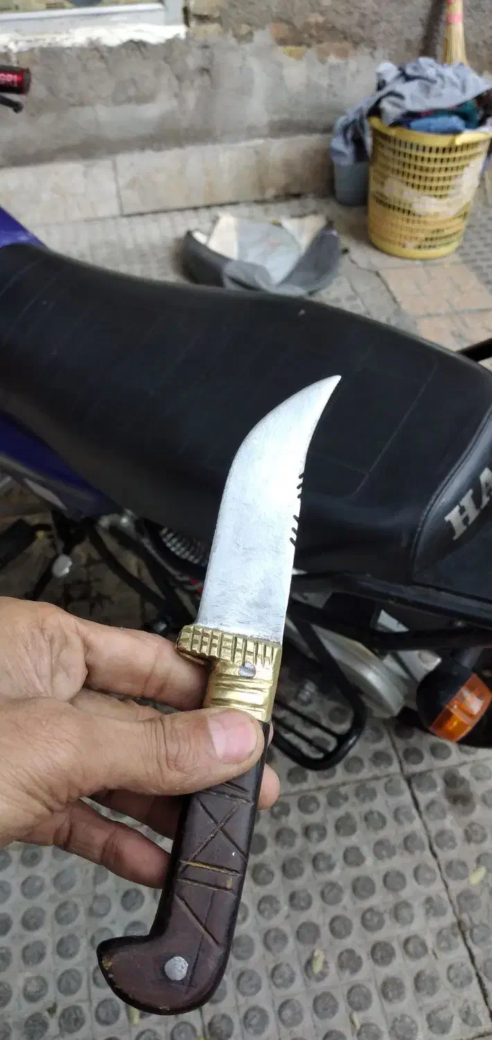 چاقو کارد دست ساز قدیمی کلکسیونی|کلکسیون اشیاء عتیقه|مشهد, کارمندان دوم|دیوار