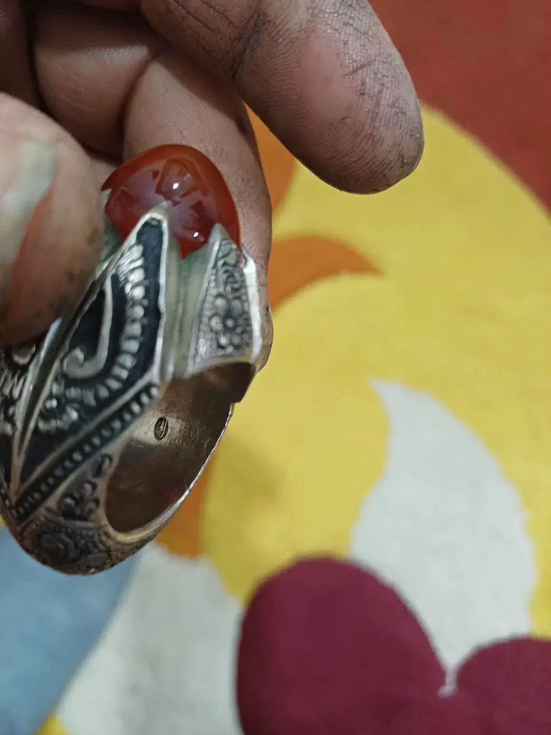 انگشتر عقیق یمنی|جواهرات|گنبد کاووس, |دیوار