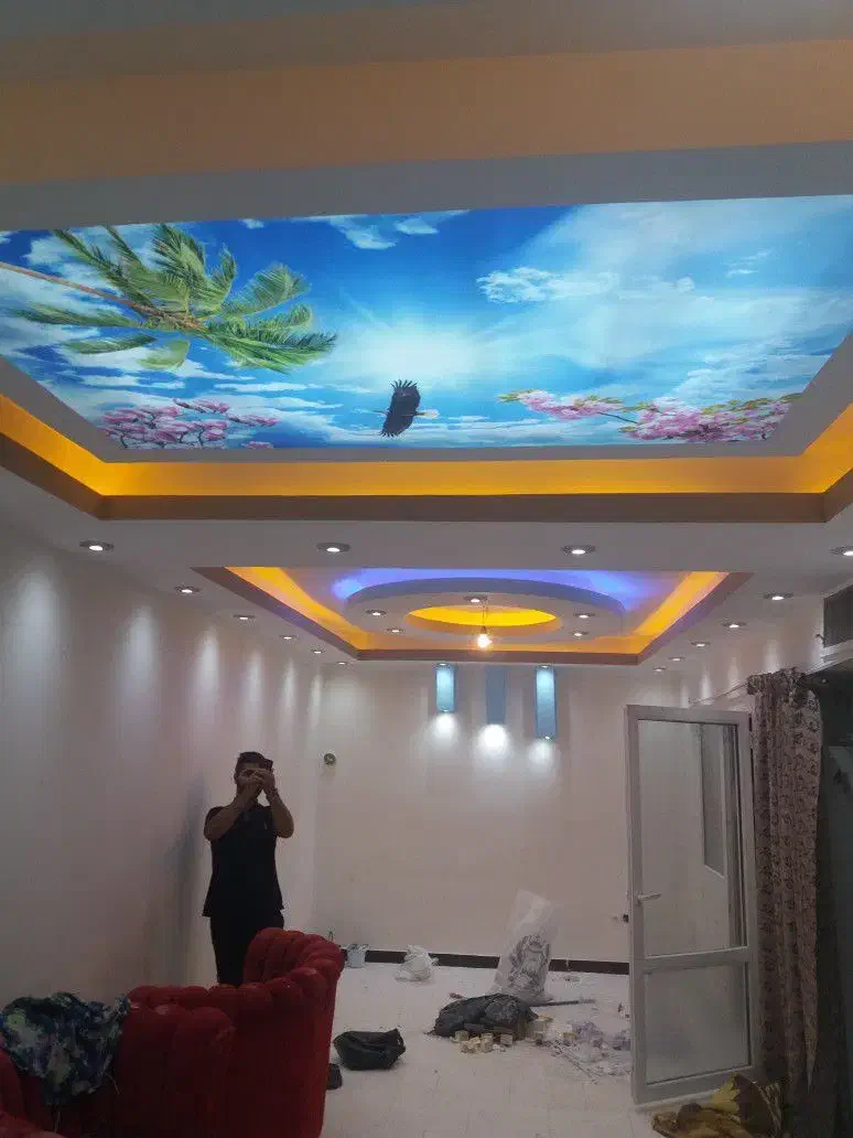 نقاشی ساختمان بلکا پتینه مولتی کالر کاغذ دیواری|خدمات پیشه و مهارت|ری, دولتآباد|دیوار