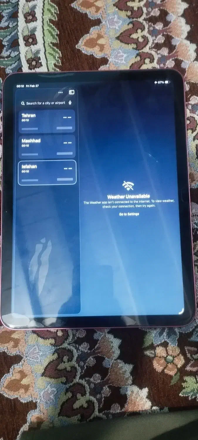 آیپد نسل ده|تبلت|کهیر, |دیوار