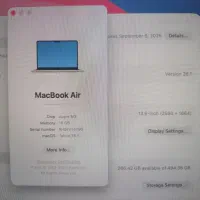 مک بوک ایر m3 512 16|رایانه همراه|تهران, نیروی هوایی (پیروزی)|دیوار