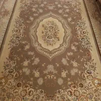 فرش۹متریکرم گردویی جفت