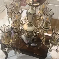 لوستر فلزی ۴ شاخه ۸ شعله