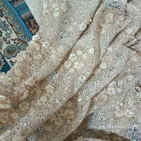 پارچه دانتل گیپور مجلسی وارداتی، پرکار و سنگین