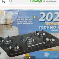 گاز رومیزی شیشه ای ۵ شعله آشپزخانه تکنو وان