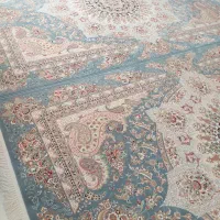 فرش۹متری قیطران۱۰۰۰شانه گل برجسته جفت۶۵ملیون حراج