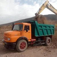 حمل بار شن و ماسه با تک کمپرسی