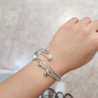 بنگل استیل/استیل/دستبند/زیورالات/بافت|بدلیجات|شاهرود, |دیوار