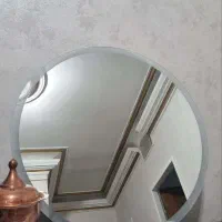 آینه گرد بک لایت دار با قطر ۷۰