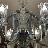 جفت لوستر نقره ای و دیوارکوب مناسب جهیزیه|لوستر و چراغ آویز|تهران, ظفر|دیوار