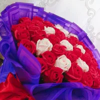 دسته گل بوکت عروسکی بوکت خرس ولنتاین کادو سایزبزرگ