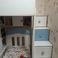 تخت دوطبقه تخت|تخت و صندلی بچه|قرچک, زیبا شهر|دیوار