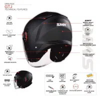 کلاه کاسکت SMK GTJ-S01 (MA200)|قطعات یدکی و لوازم جانبی|تهران, شهرک چیتگر|دیوار