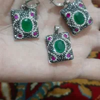 دستبند اویز وگردنبند نقره