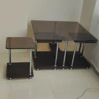 میزوسط شیشه ایی باگل میز