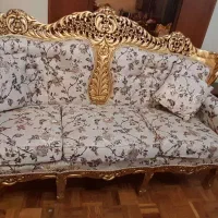 مبلمان و میز ناهار استیل سلطنتی دو رو منبت|مبلمان خانگی و میز عسلی|اصفهان, باغ نگاره|دیوار