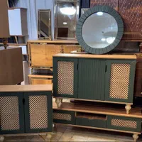 ست میز تلویزیون، کنسول و جاکفشی حصیری|بوفه، ویترین، کنسول|کرج, اسلامآباد|دیوار