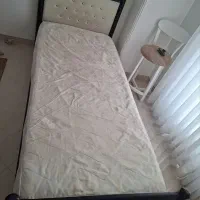 تخت فلزی . کفه فلزی .خوشخواب طبی .دوتا روکش|تخت و سرویس خواب|بابلسر, |دیوار