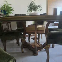 مبل و میز ناهار خوری ۸ نفره چوبی|مبلمان خانگی و میز عسلی|اصفهان, شهرک ولیعصر|دیوار