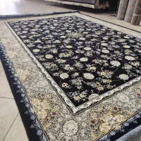 دو تخته فرش ۹ متری ۱۲۰۰ شانه سورمه ای تک سایز|فرش|زنجان, |دیوار