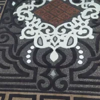 فرش 9 متری ورساچه قهوهای طلایی