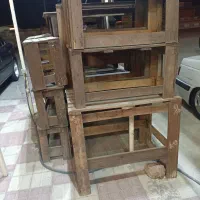 نیمکت و میز چوبی . جنگلی|میز و صندلی غذاخوری|سهند, |دیوار