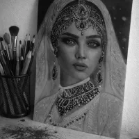 سفارش نقاشی چهره، طراحی چهره سیاه قلم|تابلو، نقاشی، عکس|تهران, فاطمی|دیوار