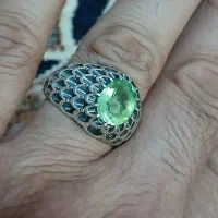 لنگشتر زبرچد اصل افغان|زیورآلات و اکسسوری|شیروان (خراسان), |دیوار