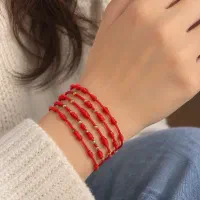 دستبند هفت گره رد استیرینگ و دستبند های مینیمال
