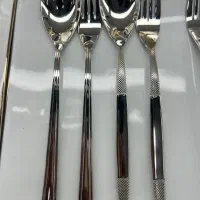 قاشق چنگال خارجی اصل 4 میل واقعی 18/10استیل نگیر|ظروف سرو و پذیرایی|یزد, |دیوار