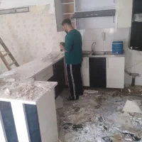 کابینت ام دی اف هود ظرفشویی درب اتاقی
