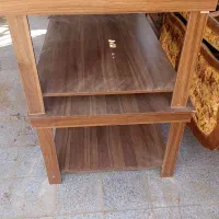 میز نهار خوری با مبلمان چوبی و سماور|میز و صندلی غذاخوری|رفسنجان, |دیوار