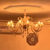 لوستر کریستال (بزرگ۱۲ شاخه)(کوچک ۶ شاخه)