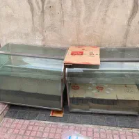 ۳ عدد ویترین ( کانتر ) سوپرمارکنی شیشه گرد