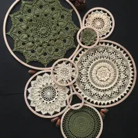 دیوار آویز مکرومه و ماندالا سبک بوهو و مدرن