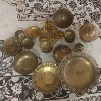 سرویس کامل برنزی برنجی طلایی قدیمی
