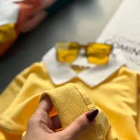 دورس یقه دار زرد کودکانه کد ۱۷۴۸|کفش و لباس بچه|رشت, فلسطین|دیوار