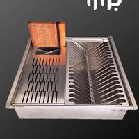 آبچکان برازا، آبچکان مشکی و استیل، آبچکان 46×46|آب‌چکان و نظم‌دهنده ظروف|تهران, بنی‌هاشم|دیوار