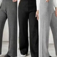 شلوار بافت زنانه آف خورده