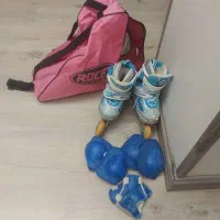 کفش اسکیت به همراه وسایل و کوله تا سایز ۳۶|دوچرخه، اسکیت، اسکوتر|تهران, سهروردی|دیوار