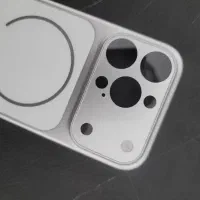 قاب آیفون 16pro silver  قاب طرح آیفون ۱۷