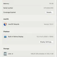 MacBook Pro 2022 M2 16G|رایانه همراه|تهران, مطهری|دیوار
