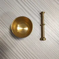 هاون برنجی هونگ برنجی مناسب جهت ساییدن زعفران|ظروف پخت‌وپز|قم, صفائیه|دیوار