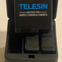 شارژر و سه عدد باتری TELESIN گوپرو ۵،۶ و ۷