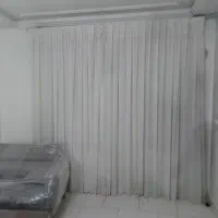 ((پرده تور بهمراه ساتن بهمراه چوپ پرده))