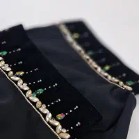 چادر جده کن کن  و چادر کرپ کره جواهردوزی